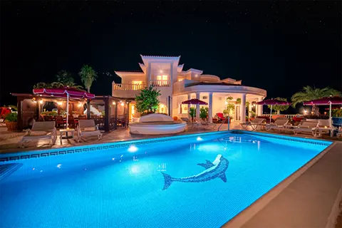 Night pool at Villa Monaco Adeje Tenerife Night pool at Villa Monaco Adeje Tenerife