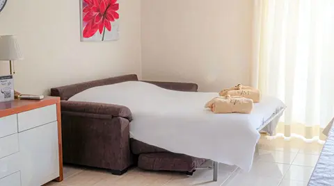 Apartment sofa bed providing additional sleeping space at Villa Monaco Adeje Tenerife Apartment sofa bed providing additional sleeping space at Villa Monaco Adeje Tenerife