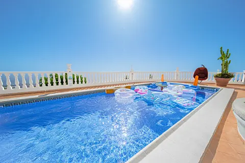 Heated pool terrace at Villa Monaco Adeje Tenerife Heated pool terrace at Villa Monaco Adeje Tenerife