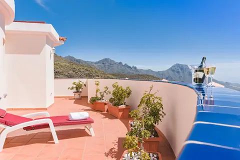 Sky bedroom terrace at Villa Monaco Adeje Tenerife Sky bedroom terrace at Villa Monaco Adeje Tenerife