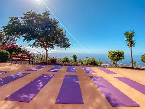 Front view from yoga terrace at Villa Monaco Adeje Tenerife Front view from yoga terrace at Villa Monaco Adeje Tenerife