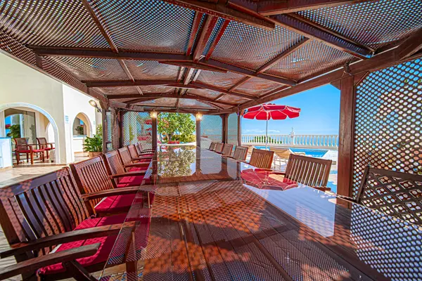 Dining area at Villa Monaco luxury villa in Adeje Tenerife Dining area at Villa Monaco luxury villa in Adeje Tenerife